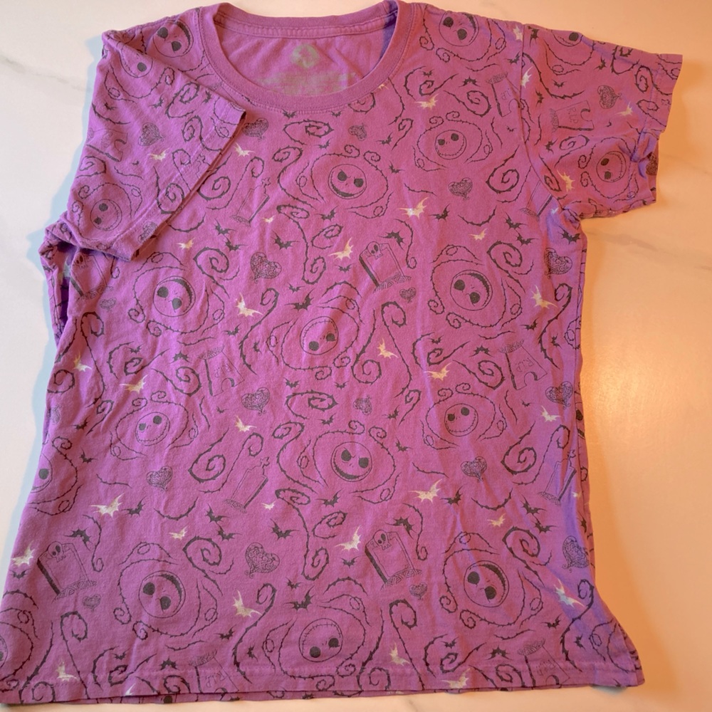 Disney Nightmare Before Christmas purple XL shirt